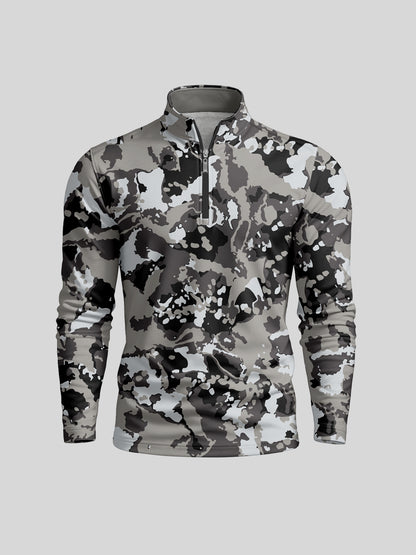 Inked Skins Heren Golfshirt Quarterzip UPF50+