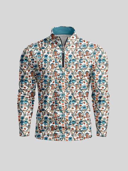 Hyper-prep Men's Lightweight Golf Shirt Quarterzip UPF50+