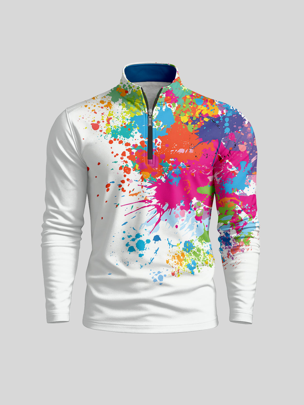 Inked Skins Men's Lightweight Golf Shirt Quarterzip UPF50+