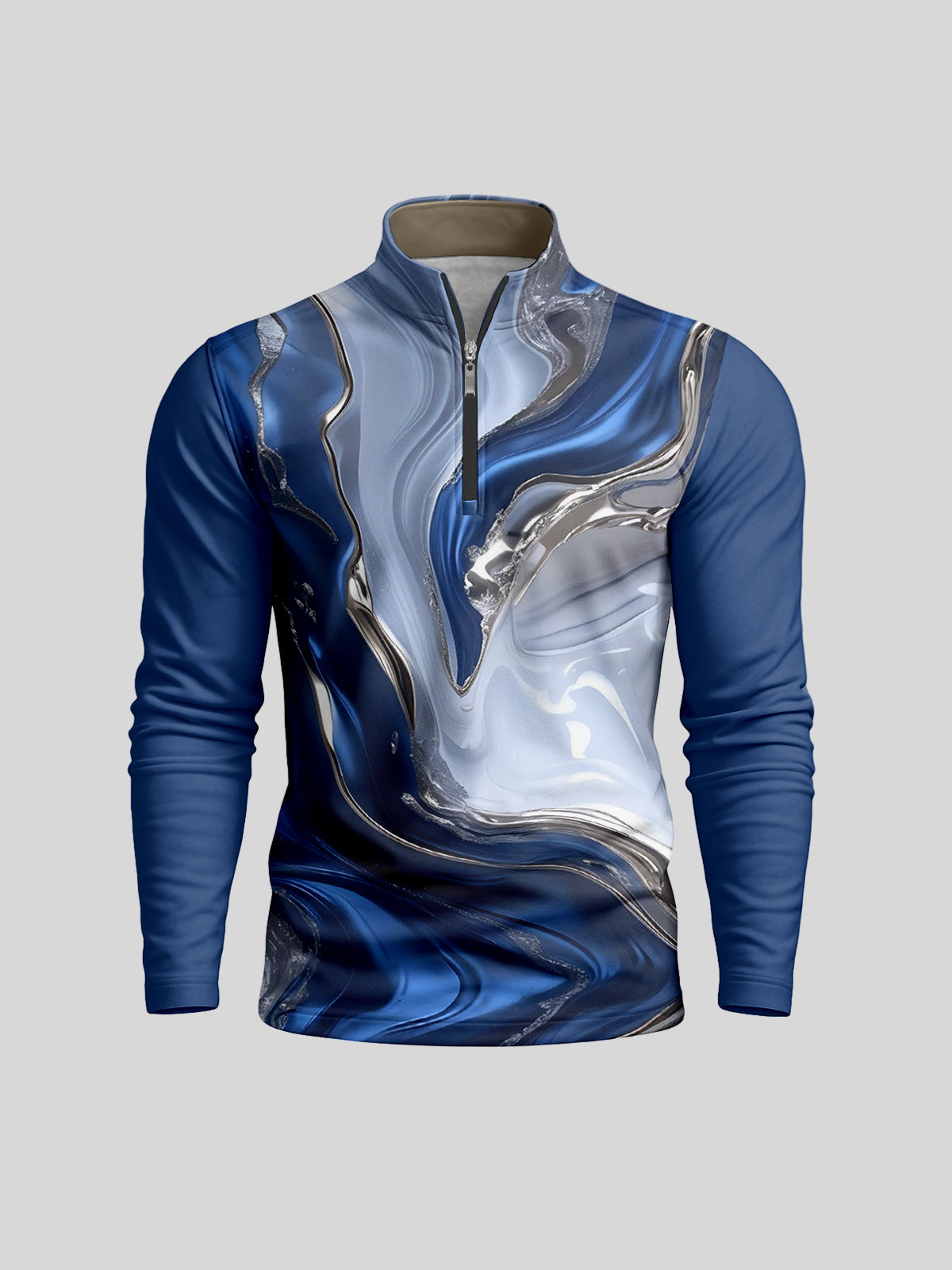 Inked Skins Men's Lightweight Golf Shirt Quarterzip UPF50+