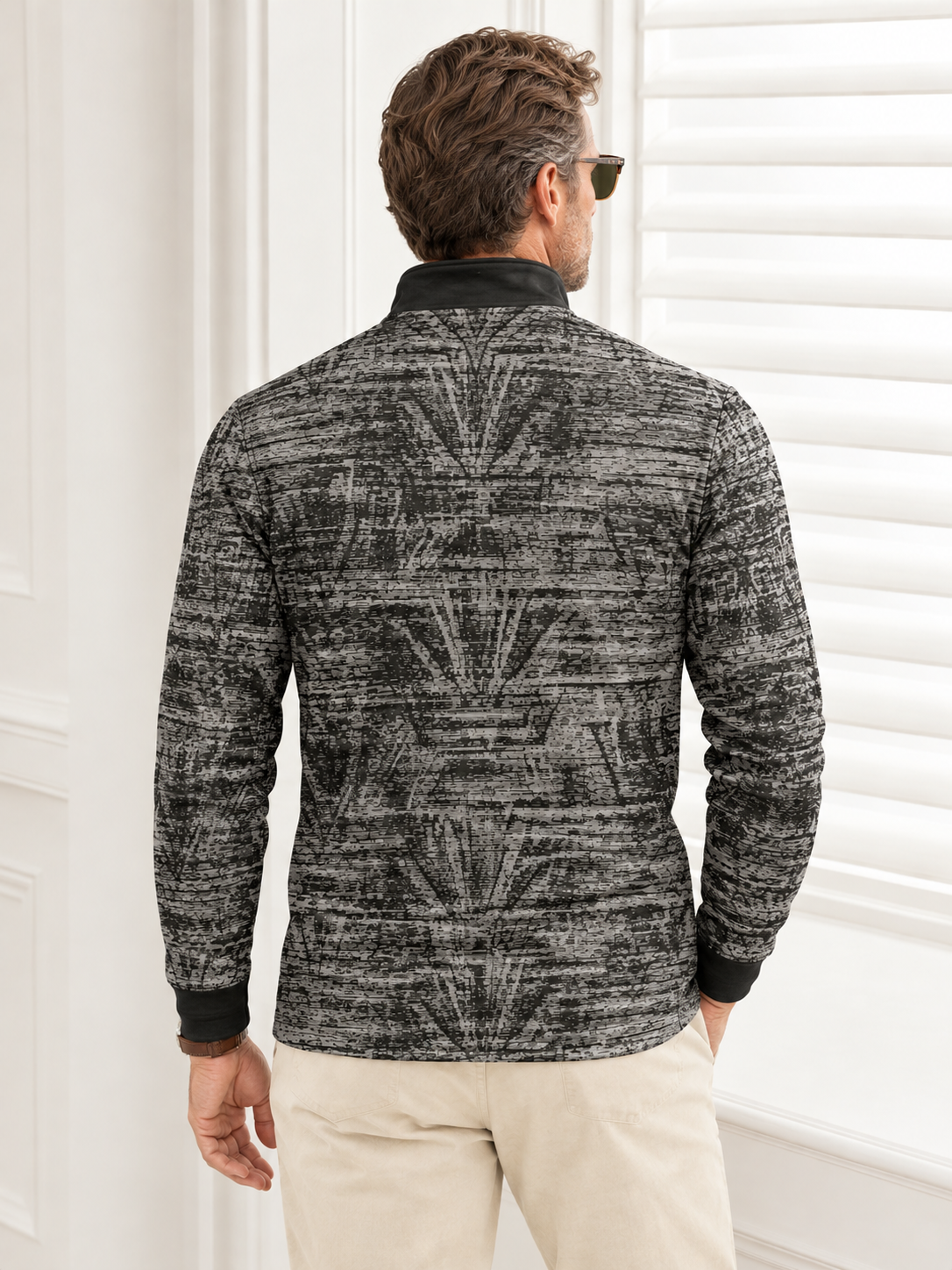 Inked Skins Men's Lightweight Golf Shirt Quarterzip UPF50+