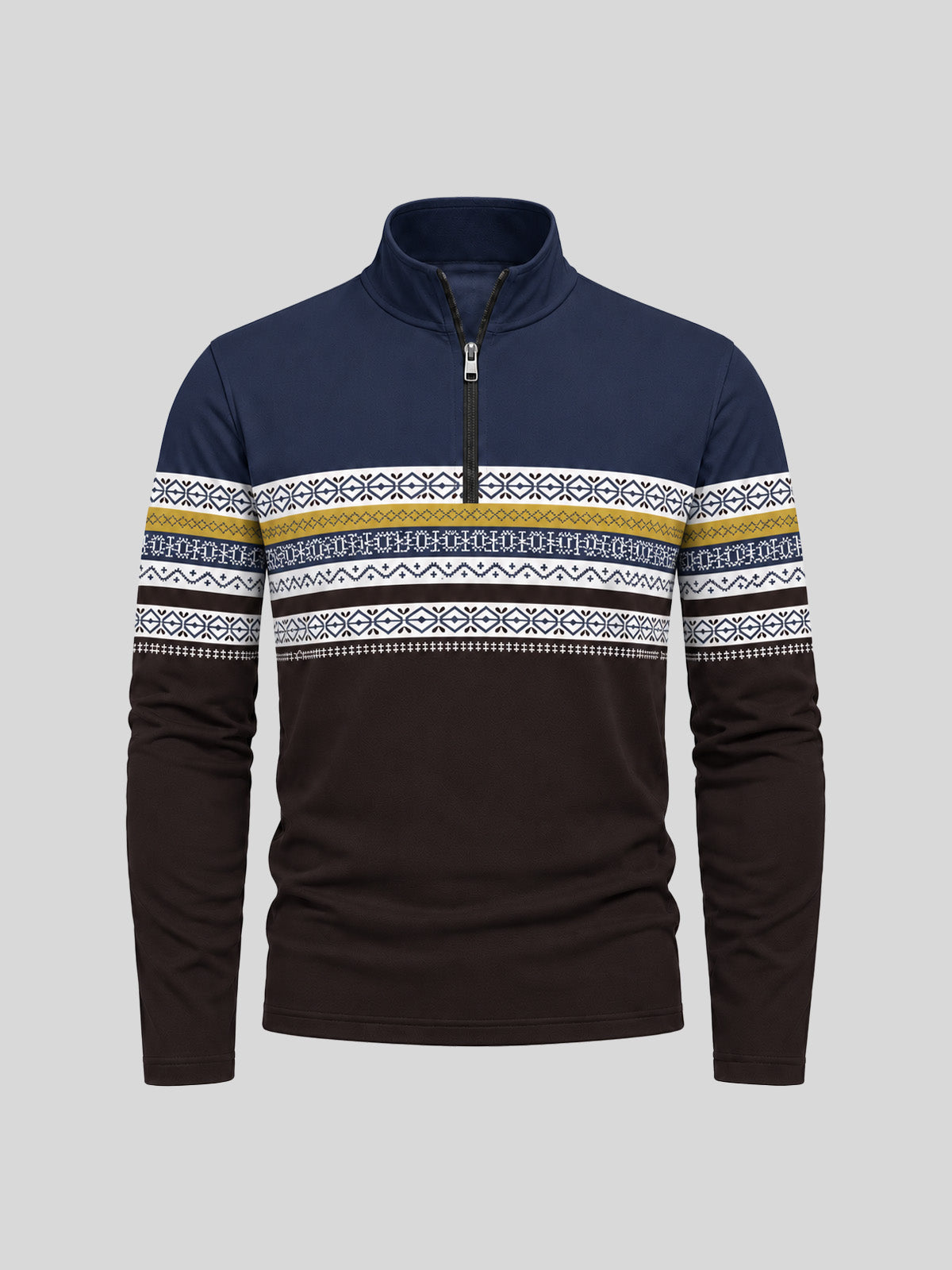 Playful Nautical Men's Lightweight Golf Shirt Quarterzip UPF50+