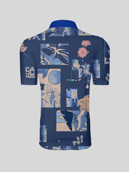 Botanical Energy Men's Polo Top UPF50+