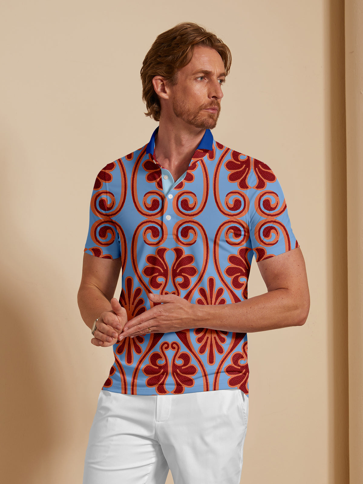 Botanical Energy Men's Polo Top UPF50+