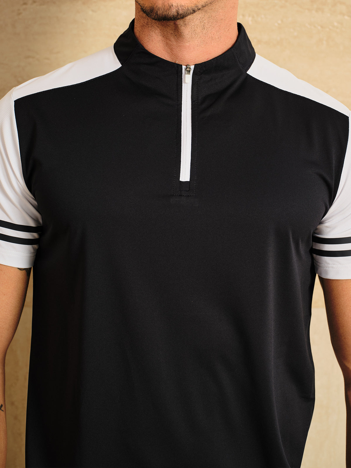 More Than Basic Men's Golf Shirt Quarterzip UPF50+