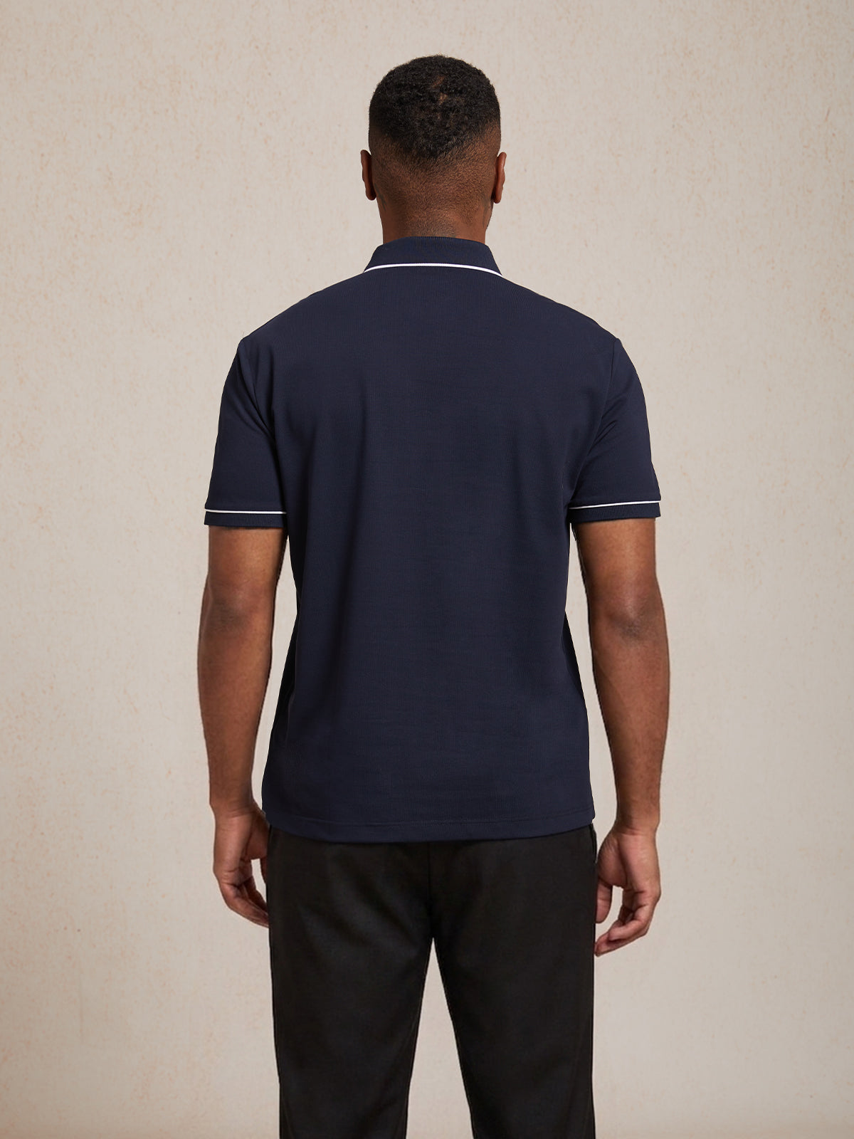 NaturalComfy Men's Contrasting Trimmings Polo