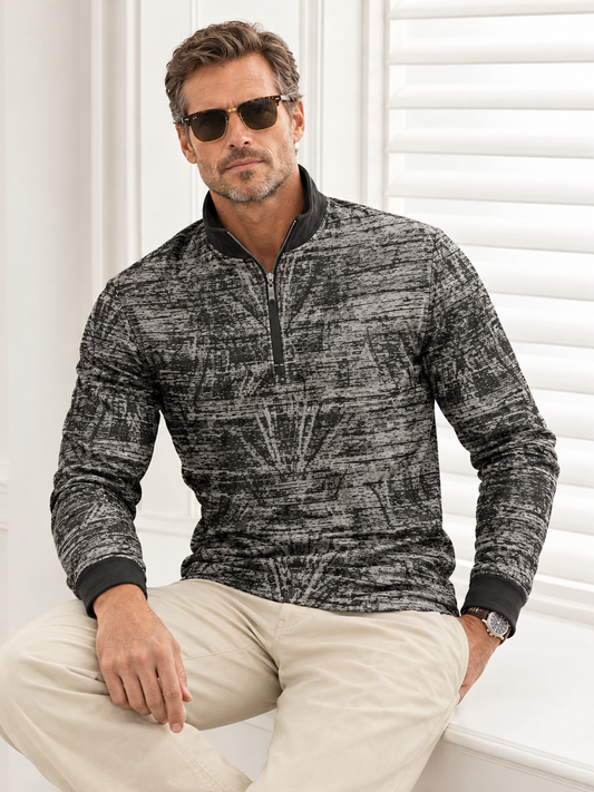 Inked Skins Men's Lightweight Golf Shirt Quarterzip UPF50+