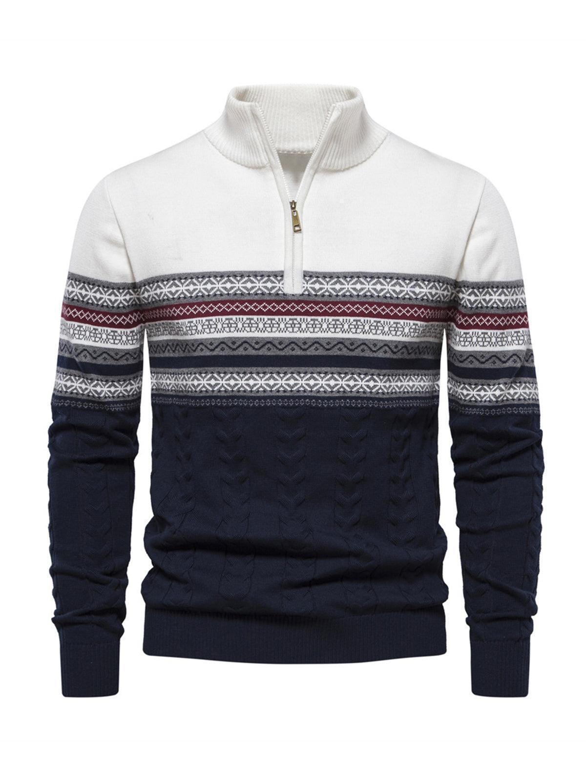 More Than Basic Men's Midweight Golf Quarter Zip Sweater