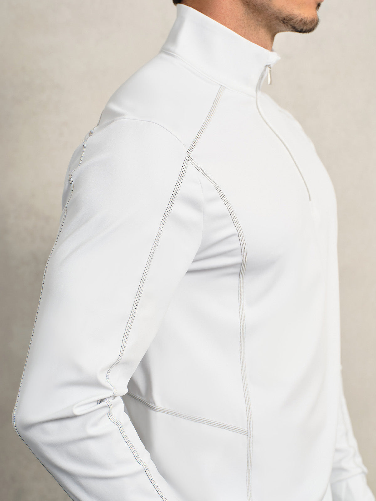 More Than Basic Men's Golf Shirt Quarterzip UPF50+