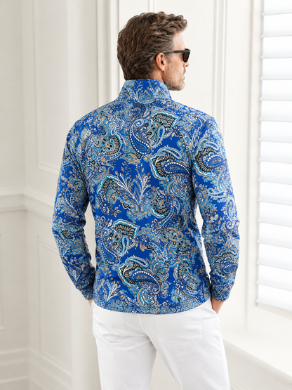Paisley Heritage Men's Lightweight Golf Shirt Quarterzip UPF50+