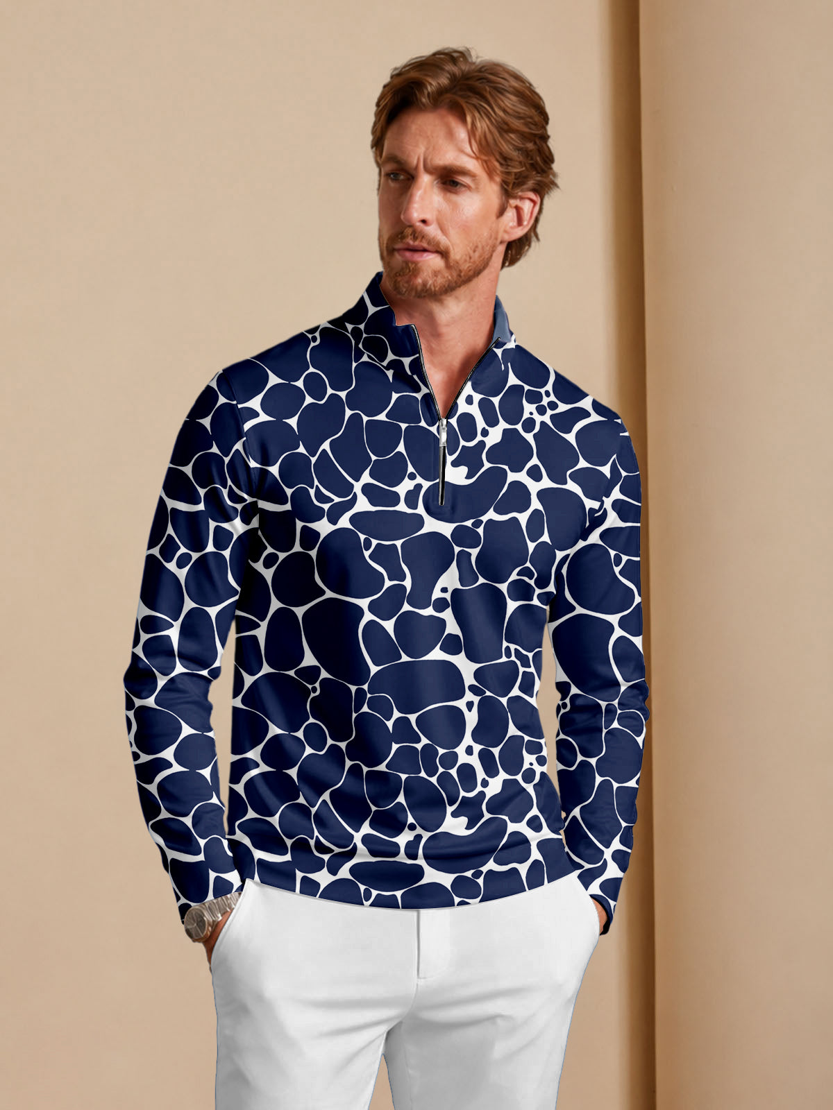 Not So Classic Men's Lightweight Golf Shirt Quarterzip UPF50+