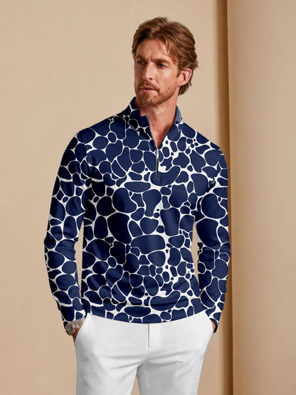 Not So Classic Men's Lightweight Golf Shirt Quarterzip UPF50+