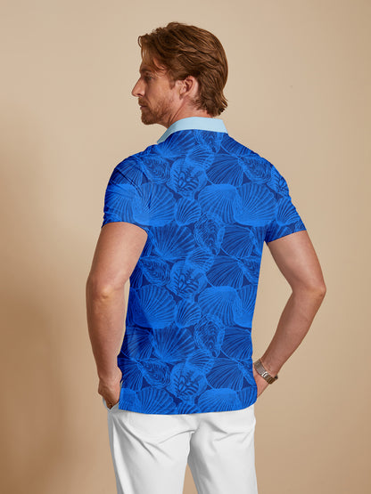Playful Nautical Men's Polo Top UPF50+