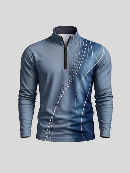 Air Brush Men's Lightweight Golf Shirt Quarterzip UPF50+