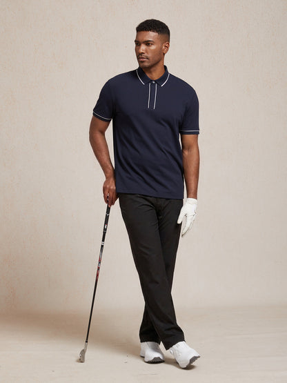 NaturalComfy Men's Contrasting Trimmings Polo