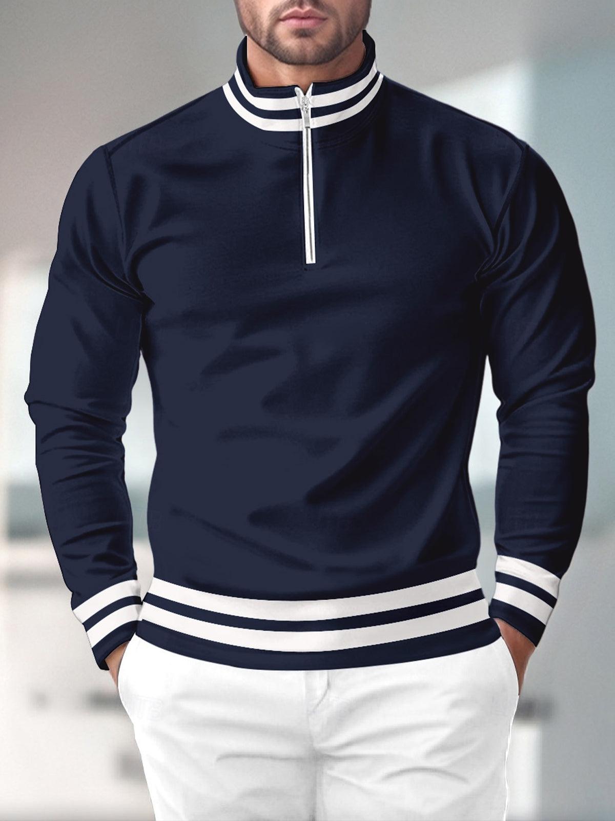 Navycore Men's Golf Shirt Quarterzip UPF50+