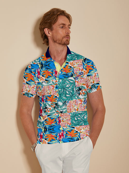 Botanical Energy Men's Polo Top UPF50+