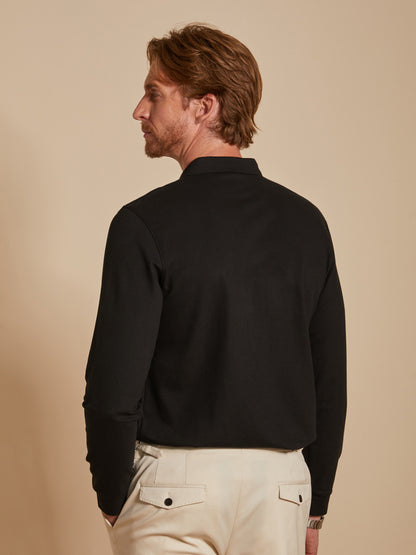 CotFlex Men's Cotton Blend Long-Sleeve Polo