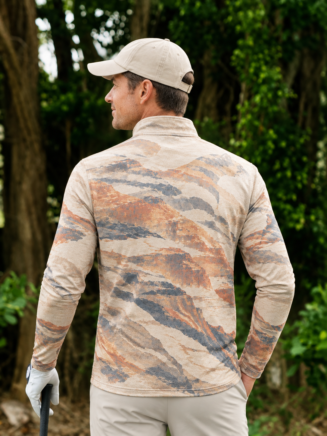 Equestrian Heritage Men's Lightweight Golf Shirt Quarterzip UPF50+