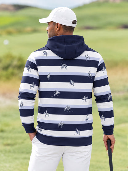Playful Nautical Men's Golf Hooded Sweatshirt