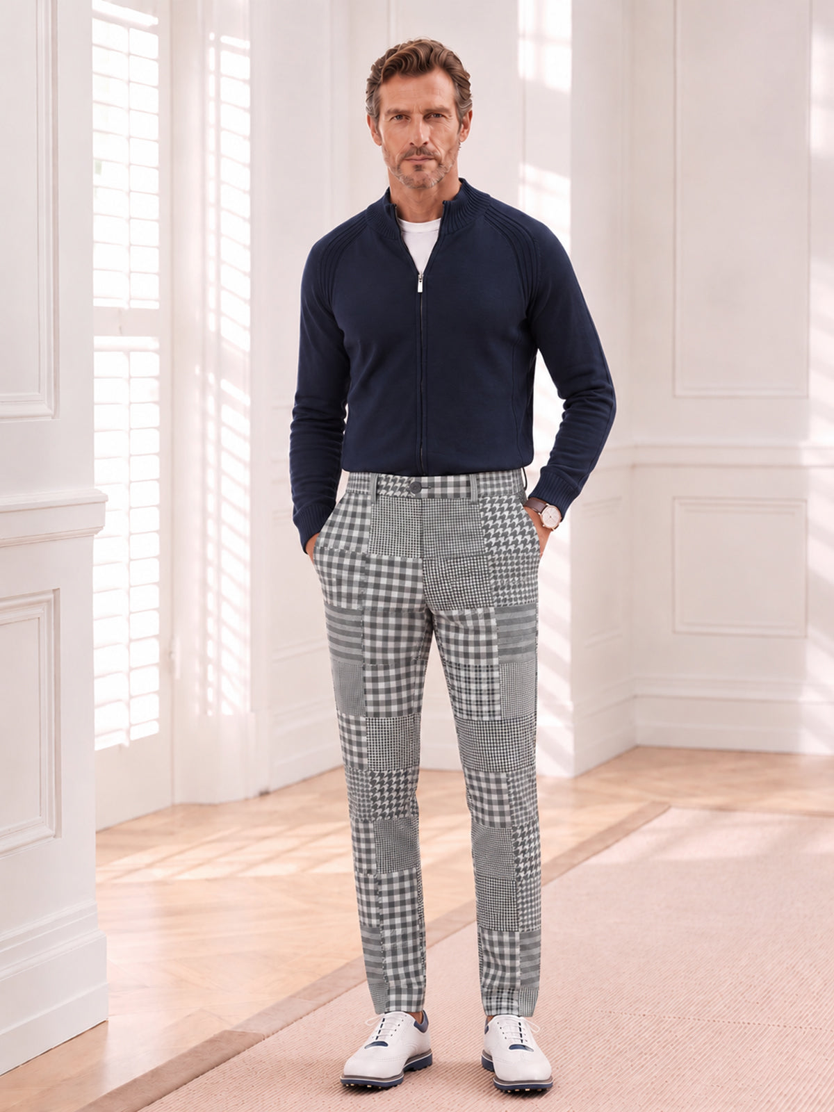 Fairway Patchwork Men's Tailored Performance Trouser