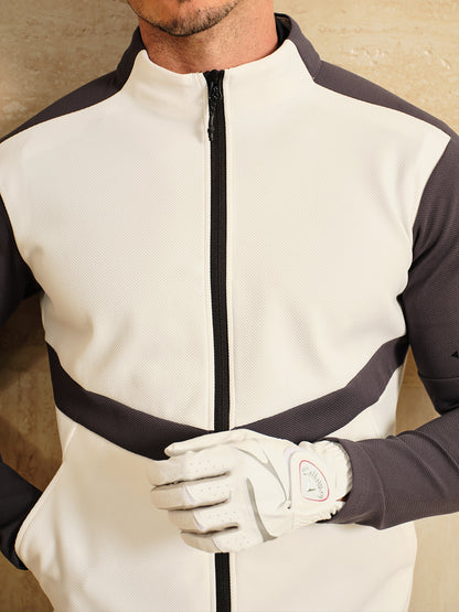 More Than Basic Men's Golf Full Zip Pocket Jacket