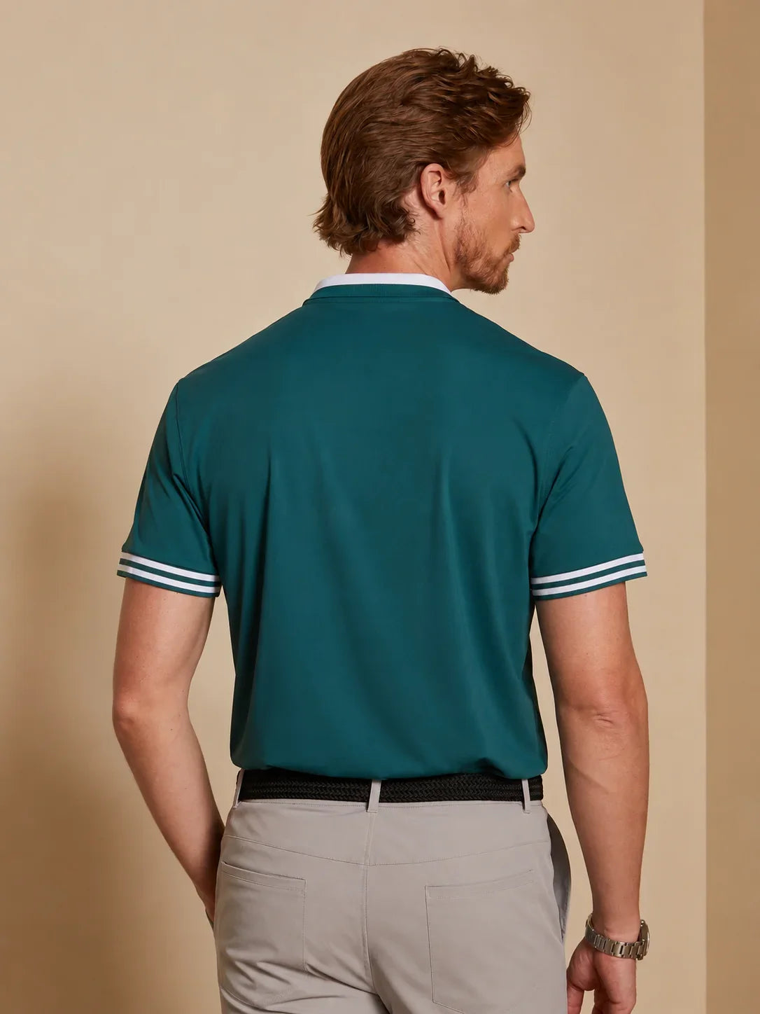 Navycore Camisa polo para hombre UPF50+
