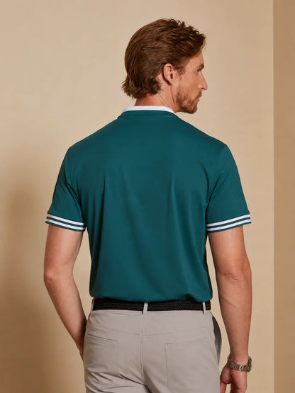 Navycore Camisa polo para hombre UPF50+
