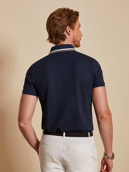 NudeMod Men's Cotton-Modal Polo Top