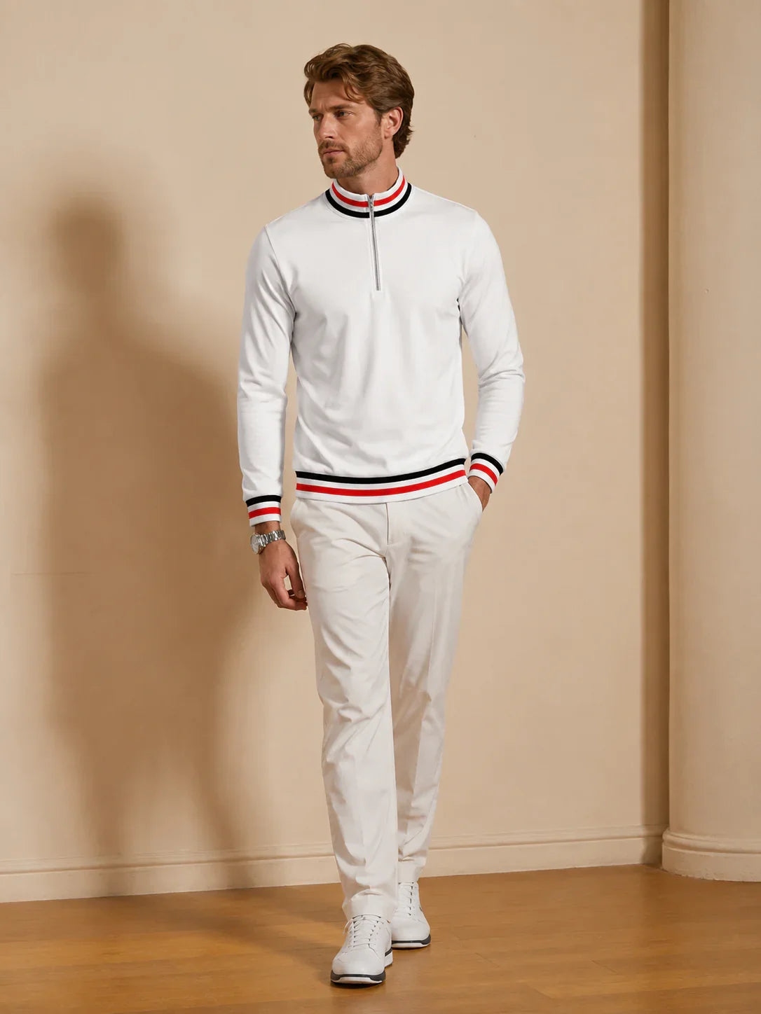 Navycore Herren Golfshirt Quarterzip UPF50+