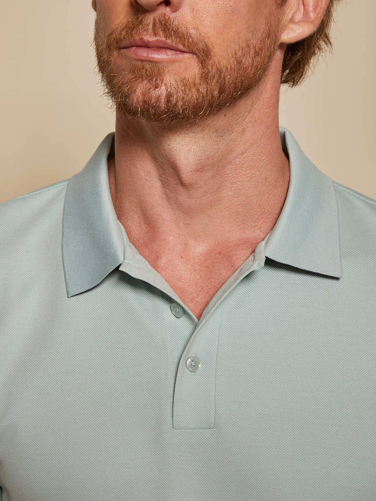NudeMod Men's Cotton-Modal Polo Top