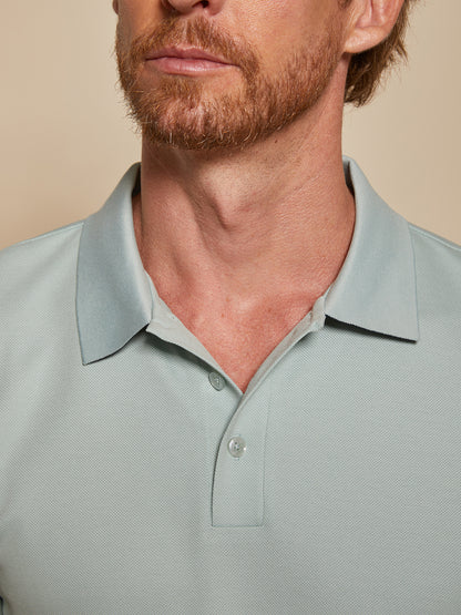 NudeMod Men's Cotton-Modal Polo Top