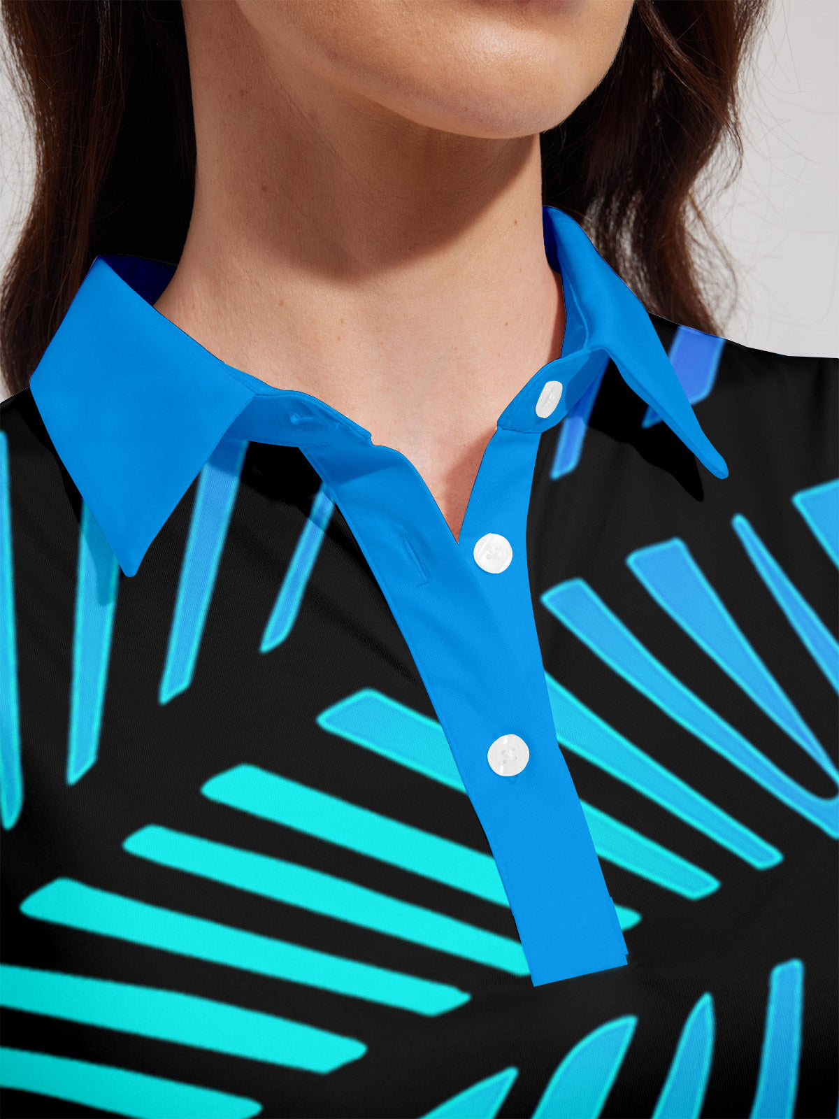Playful Nautical Women's Polo Top UPF50+
