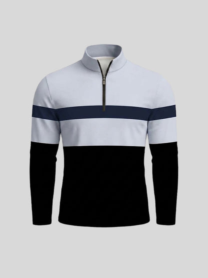 Playful Nautical Men's Lightweight Golf Shirt Quarterzip UPF50+
