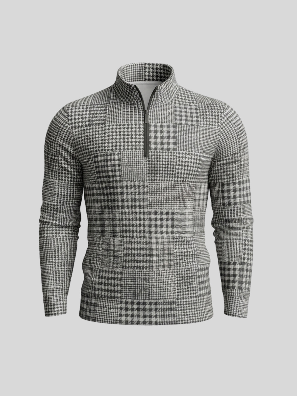 Fairway Patchwork Men's Lightweight Golf Shirt Quarterzip UPF50+
