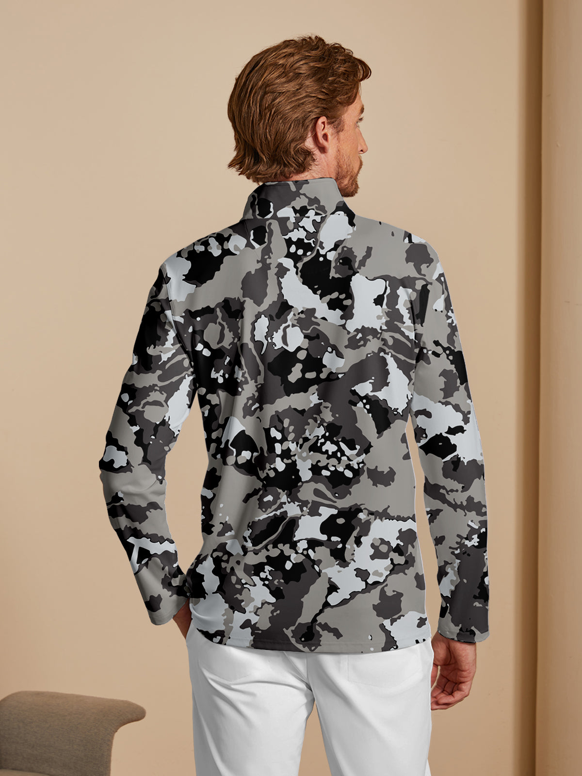 Inked Skins Heren Golfshirt Quarterzip UPF50+