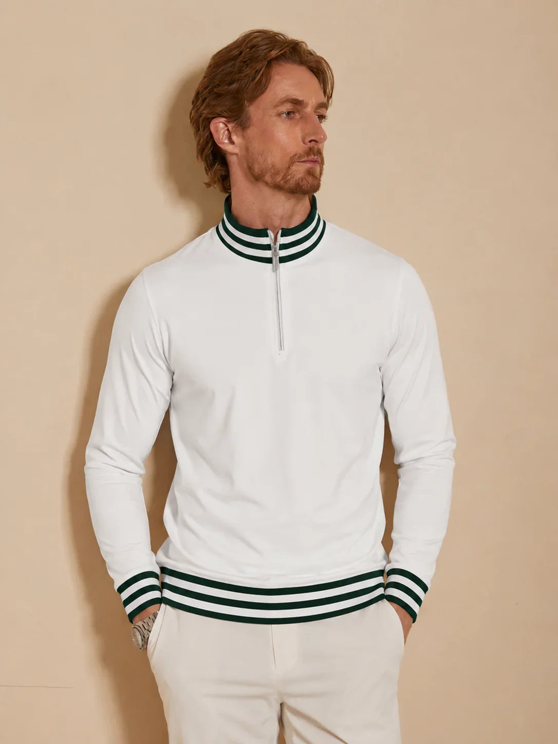 Navycore Herren Golfshirt Quarterzip UPF50+