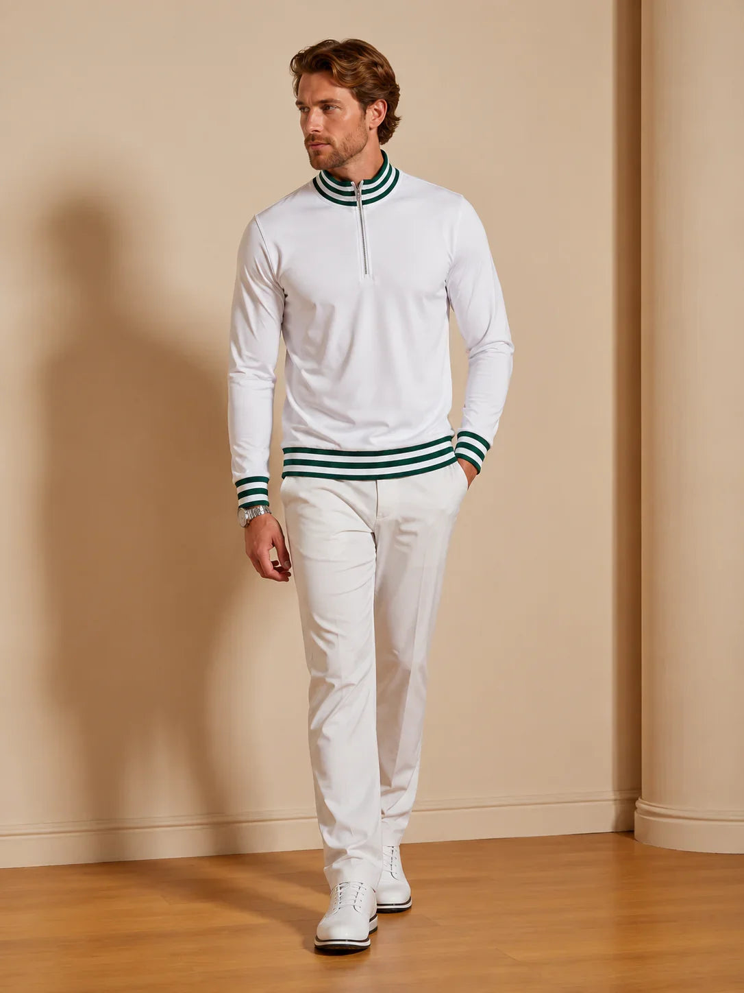 Navycore Herren Golfshirt Quarterzip UPF50+