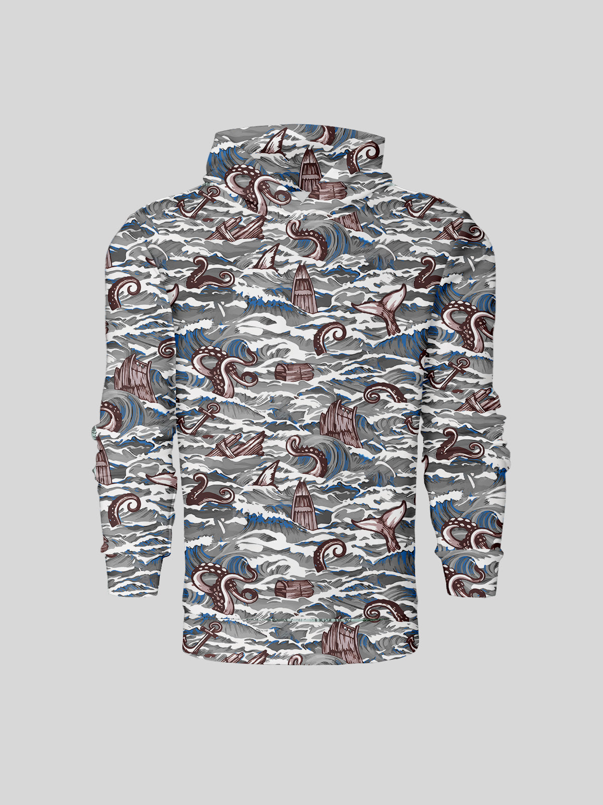 Playful Nautical Men's Golf Hooded Sweatshirt