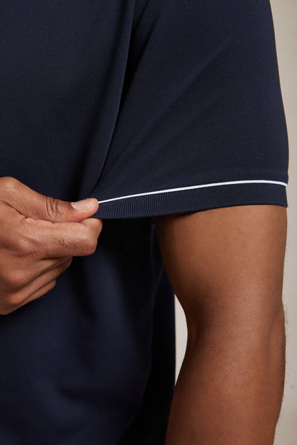 NaturalComfy Men's Contrasting Trimmings Polo