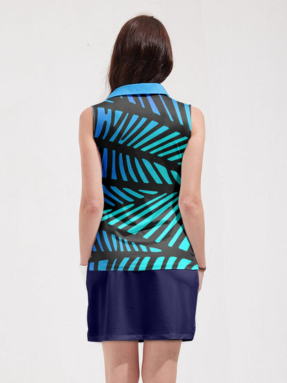 Playful Nautical Women's Polo Top UPF50+