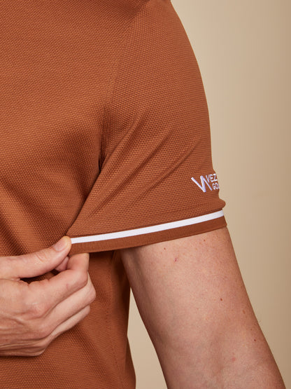 Custom Embroidery or Fit Men's Cotton-Silk Blend Polo Top