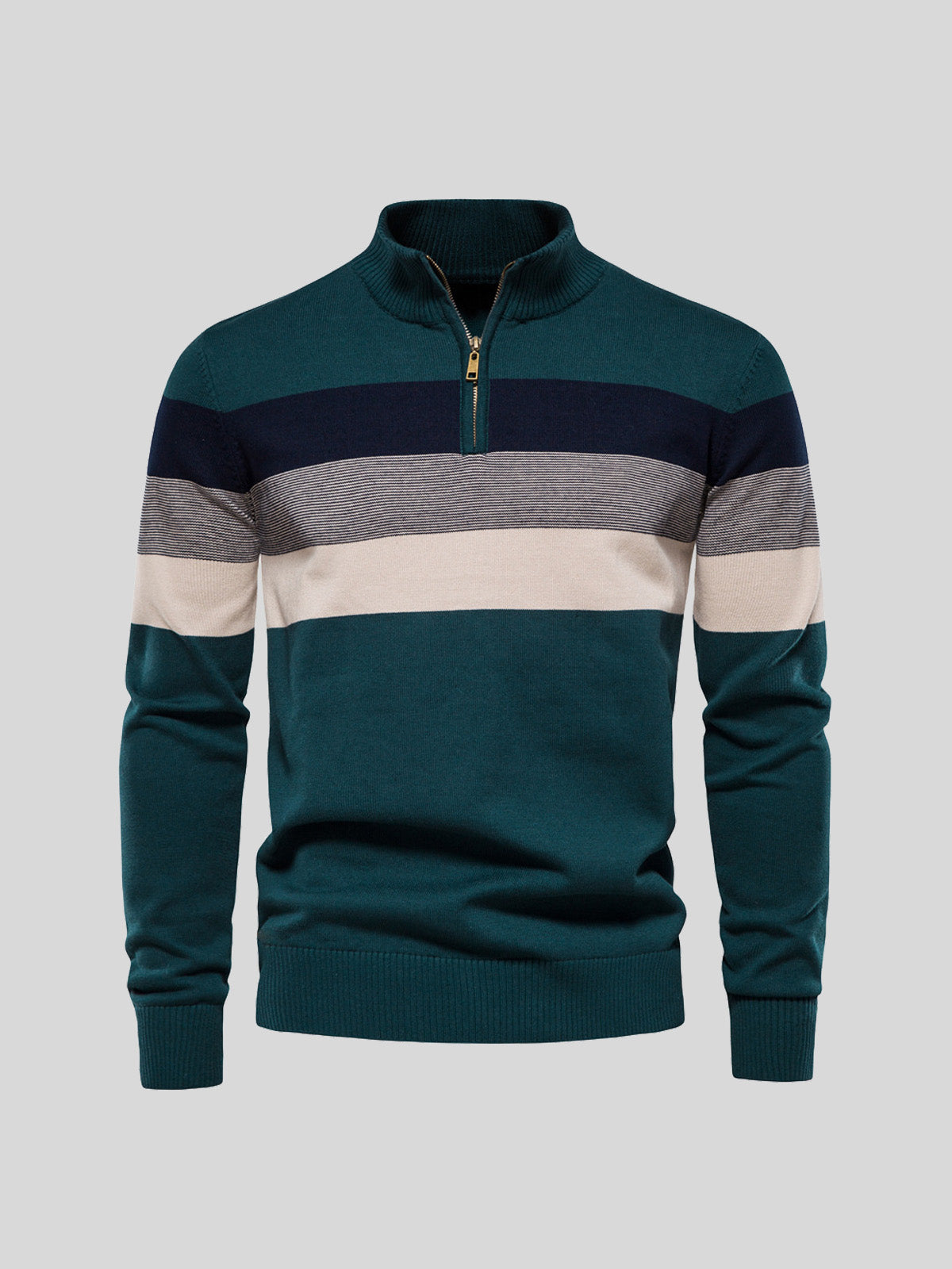 More Than Basic Men's Midweight Golf Quarter Zip Sweater