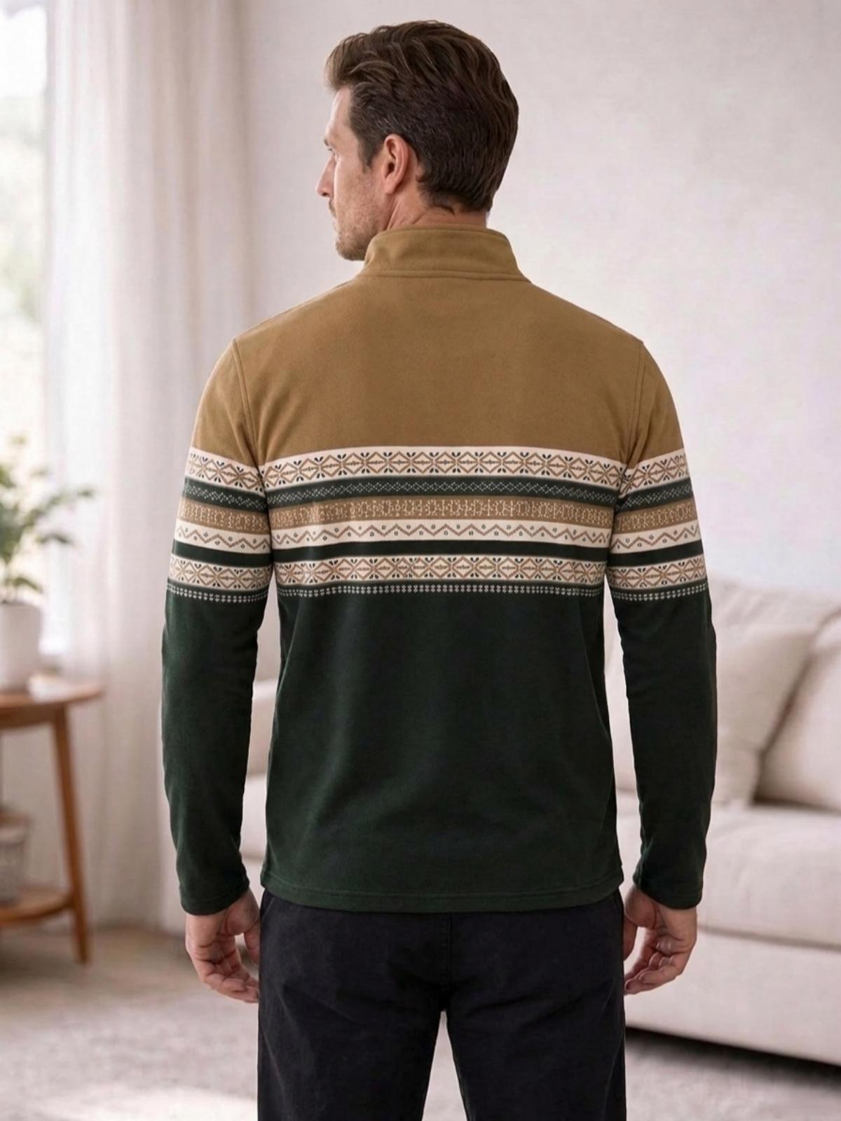 Playful Nautical Men's Lightweight Golf Shirt Quarterzip UPF50+