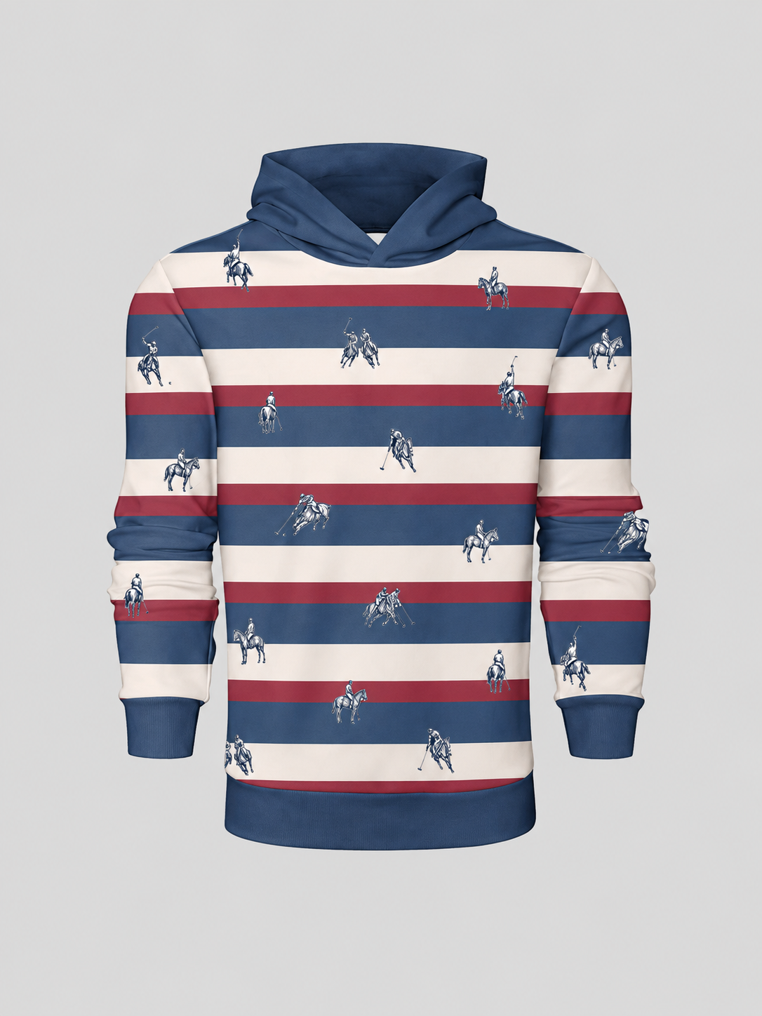 Playful Nautical Men's Golf Hooded Sweatshirt