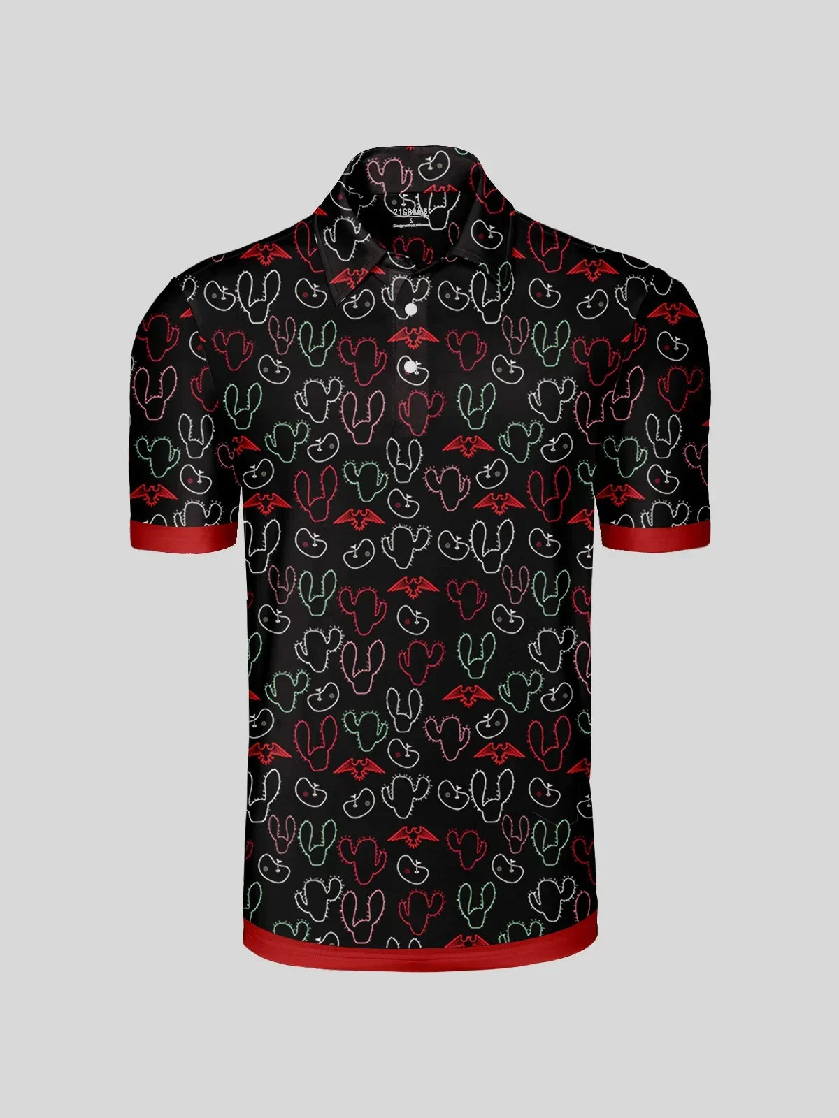 Hyped-up Tropical Herren Polohemd UPF50+