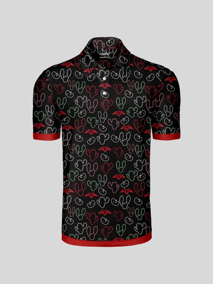Hyped-up Tropical Herren Polohemd UPF50+