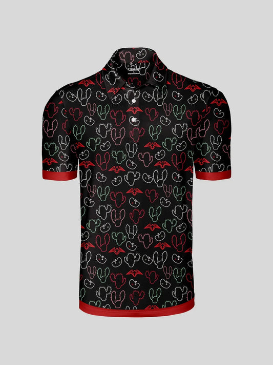 Hyped-up Tropical Herren-Poloshirt UPF50+