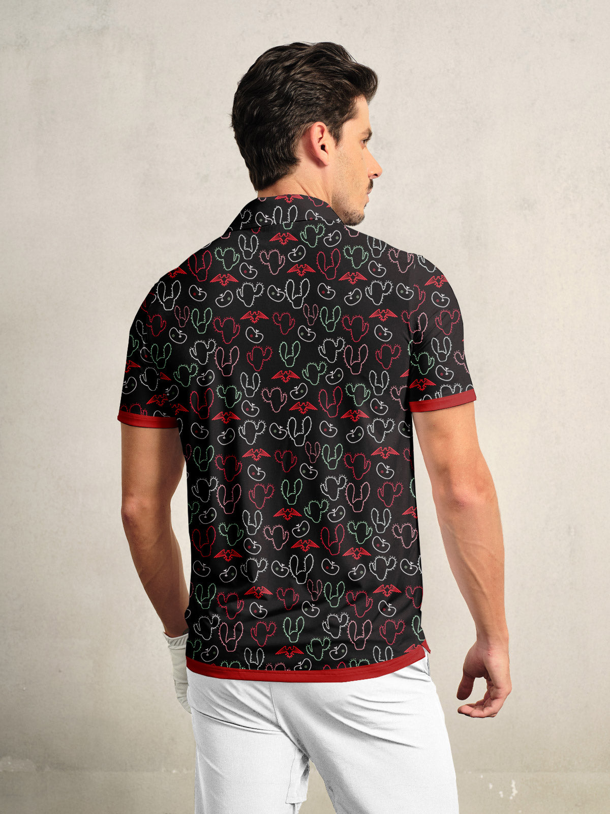 Hyped-up Tropical Men's Polo Top UPF50+