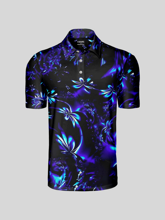 Botanical Energy Polo da Uomo UPF50+
